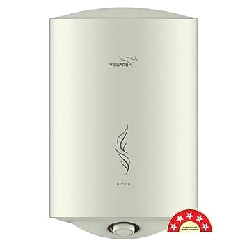 V-Guard Divino Geyser 25 Litre Water Heater for Home | BEE 5 Star Rating | Vitreous Enamel Tank Coating | Advanced Multi-layered Safety | Suitable for Hard Water & High-rise Buildings | White thumbnail 7