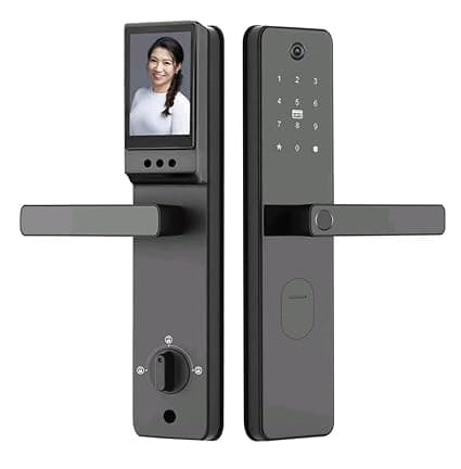 SD-2 Smart Digital Door Lock 6 Way Unlock: Face Recognition/Fingerprint/Mobile App/PIN/WiFi/RFID Card/Mechanical Key/USB Port/OTP/Visual Cat Eye2 Years Warranty/Smart Life thumbnail 6
