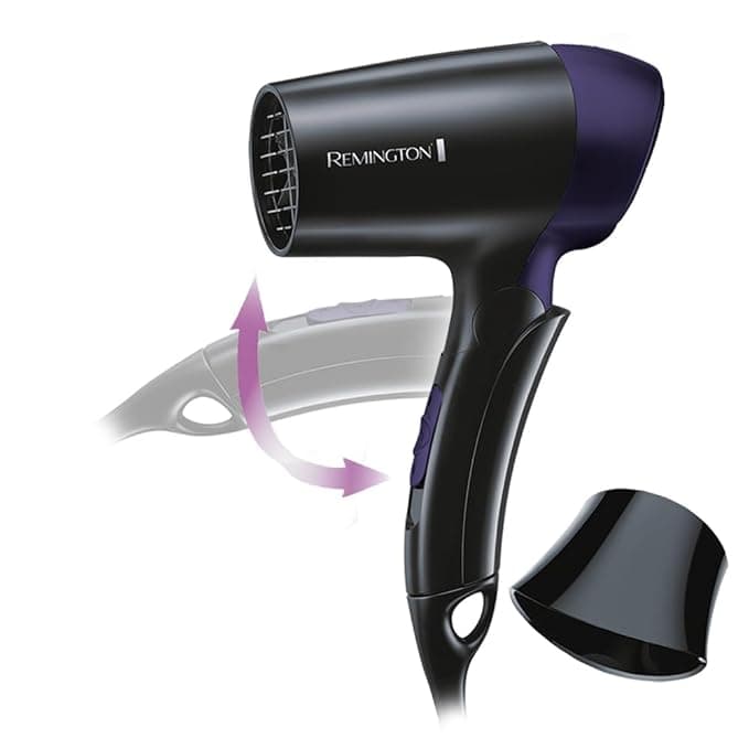 Remington Travel Dryer, 1400Watts (D2400, Black)