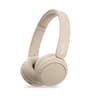 Sony WH-CH520 Wireless Bluetooth Headphones on Ear with Mic, Up to 50Hrs Battery, Quick Charge, DSEE Upscale, Multipoint Connectivity, Voice Assistant, Customized EQ-Beige