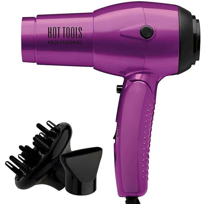 HOT TOOLS Professional Ht1044 Ionic 1875 Watt Travel Dryer with Folding Handle and Dual Votage