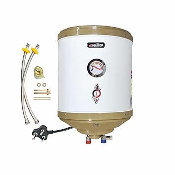 Activa 15L Water Heater Geyser with Temperature Meter, 2 KVA ISI Cooper Element, 0.75mm Anti Rust Coated Tank, ABS Body, BEE 5 Start Rated, Adjustable Thermostat, Free Instalation Kit, 5 Year Warranty thumbnail 7