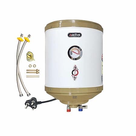 Activa 15L Water Heater Geyser with Temperature Meter, 2 KVA ISI Cooper Element, 0.75mm Anti Rust Coated Tank, ABS Body, BEE 5 Start Rated, Adjustable Thermostat, Free Instalation Kit, 5 Year Warranty thumbnail 5